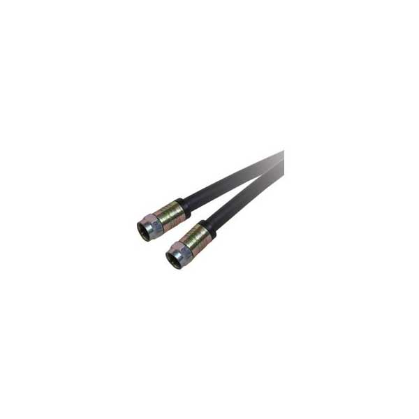 RG-6 Premium Quad-Shielded Coax Cable w/ Weatherproof Connectors - 25'