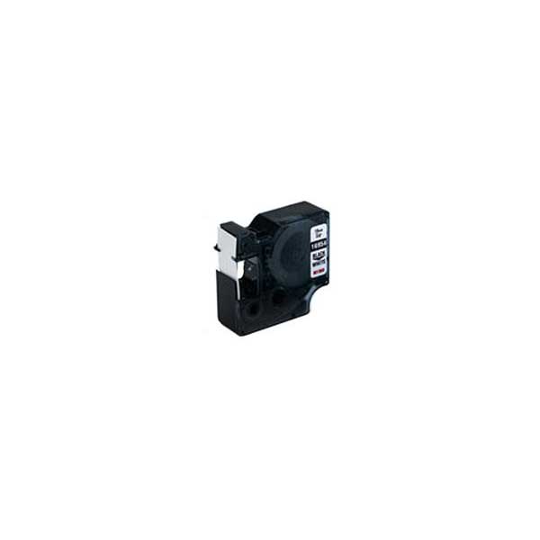 DYMO Rhino 1805430 1" Vinyl Label Tape, Black On White, IND, 18FT