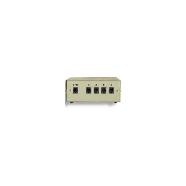 ABRJ11-4E 4-Way RJ11 Manual Data Switch Box