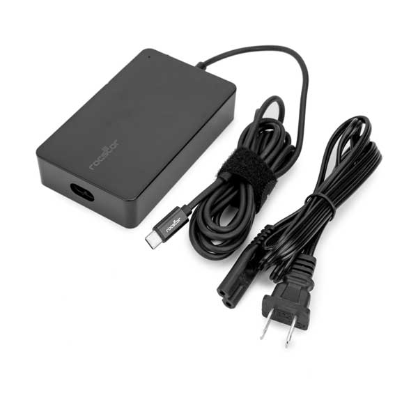 Rocstor 100W Smart USB-C Laptop Power Adapter Charger (Y10A274-B1)