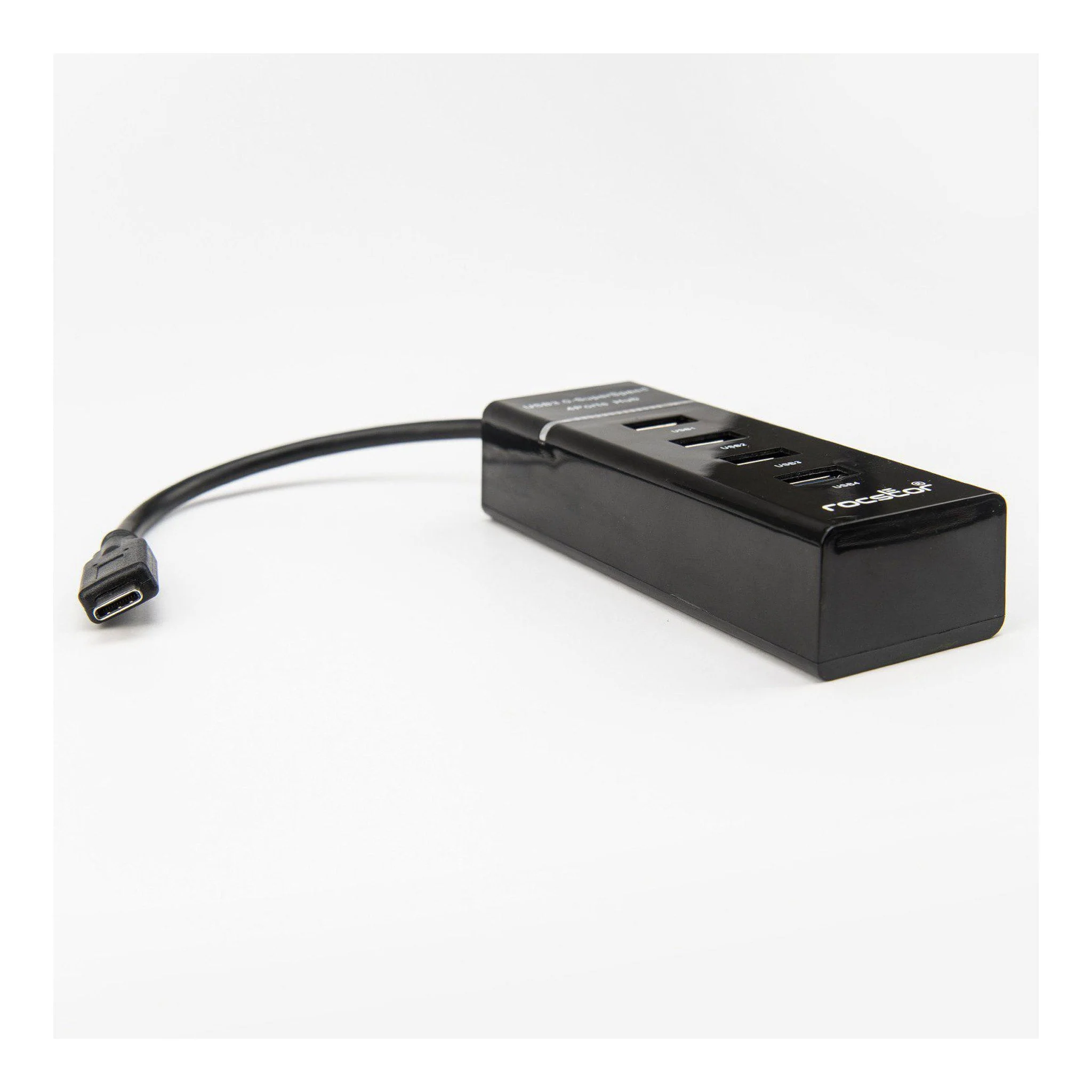 Rocstor Y10A228-B1 4-Port USB-C to USB-A Portable USB 3.0 Hub - Image 7