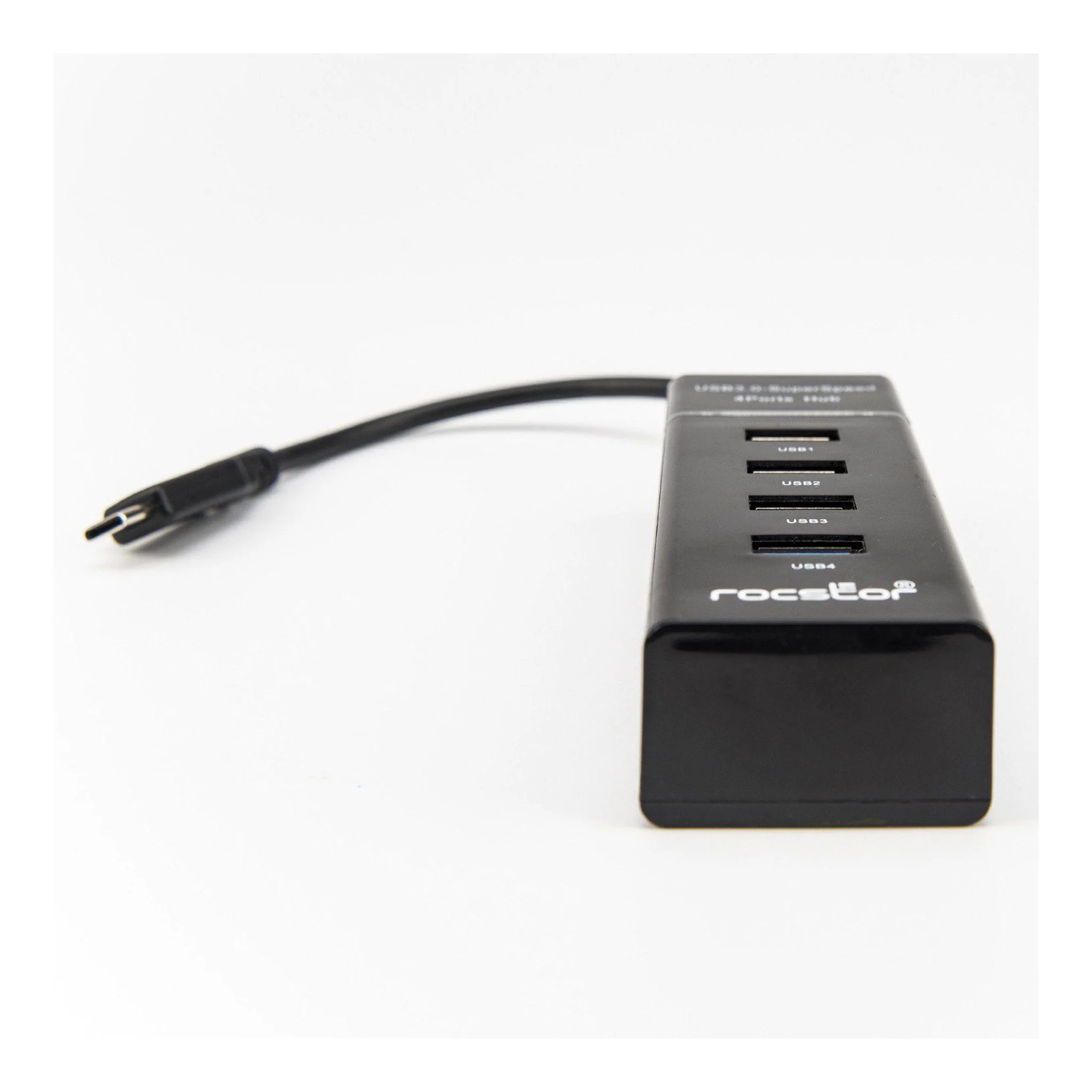 Rocstor Y10A228-B1 4-Port USB-C to USB-A Portable USB 3.0 Hub - Image 8
