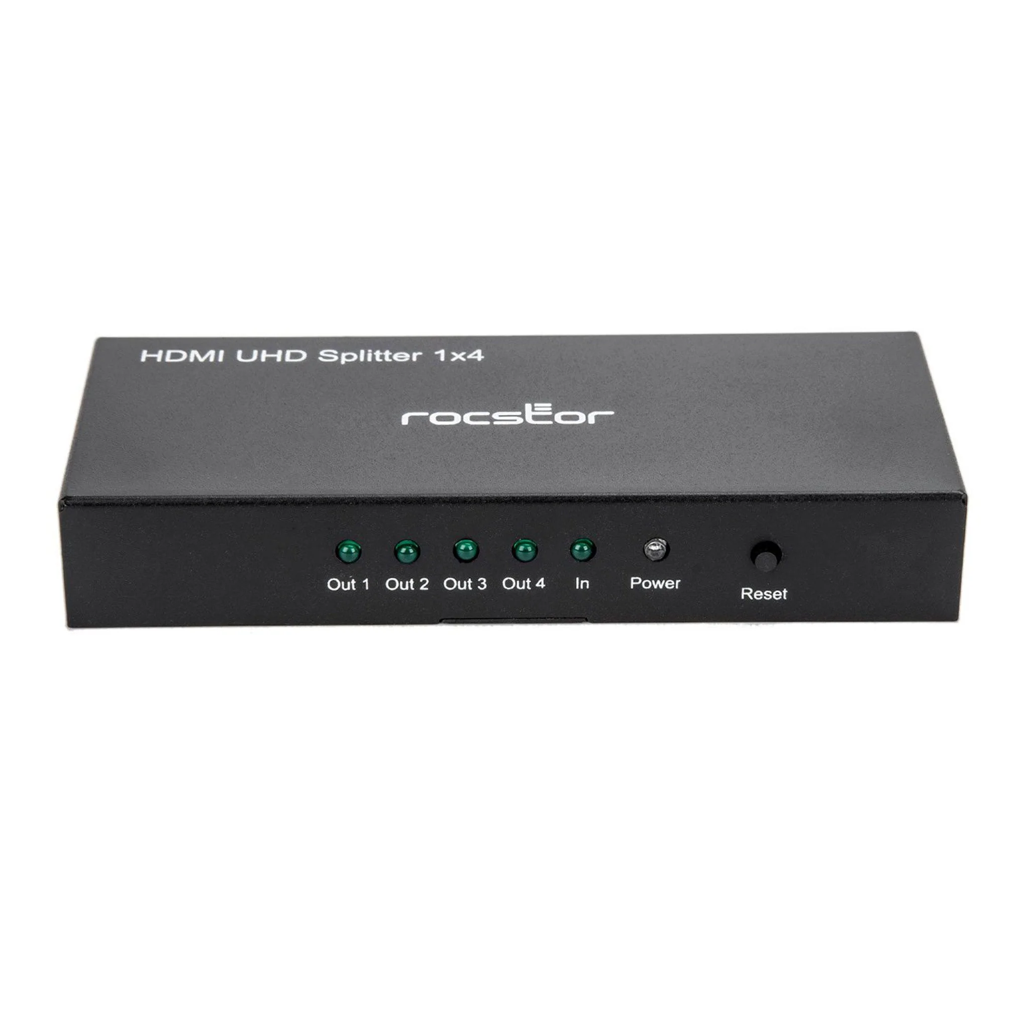 Rocstor Y10C294-B1 4-Port 4K 60Hz Premium HDMI Splitter - Black - Image 4