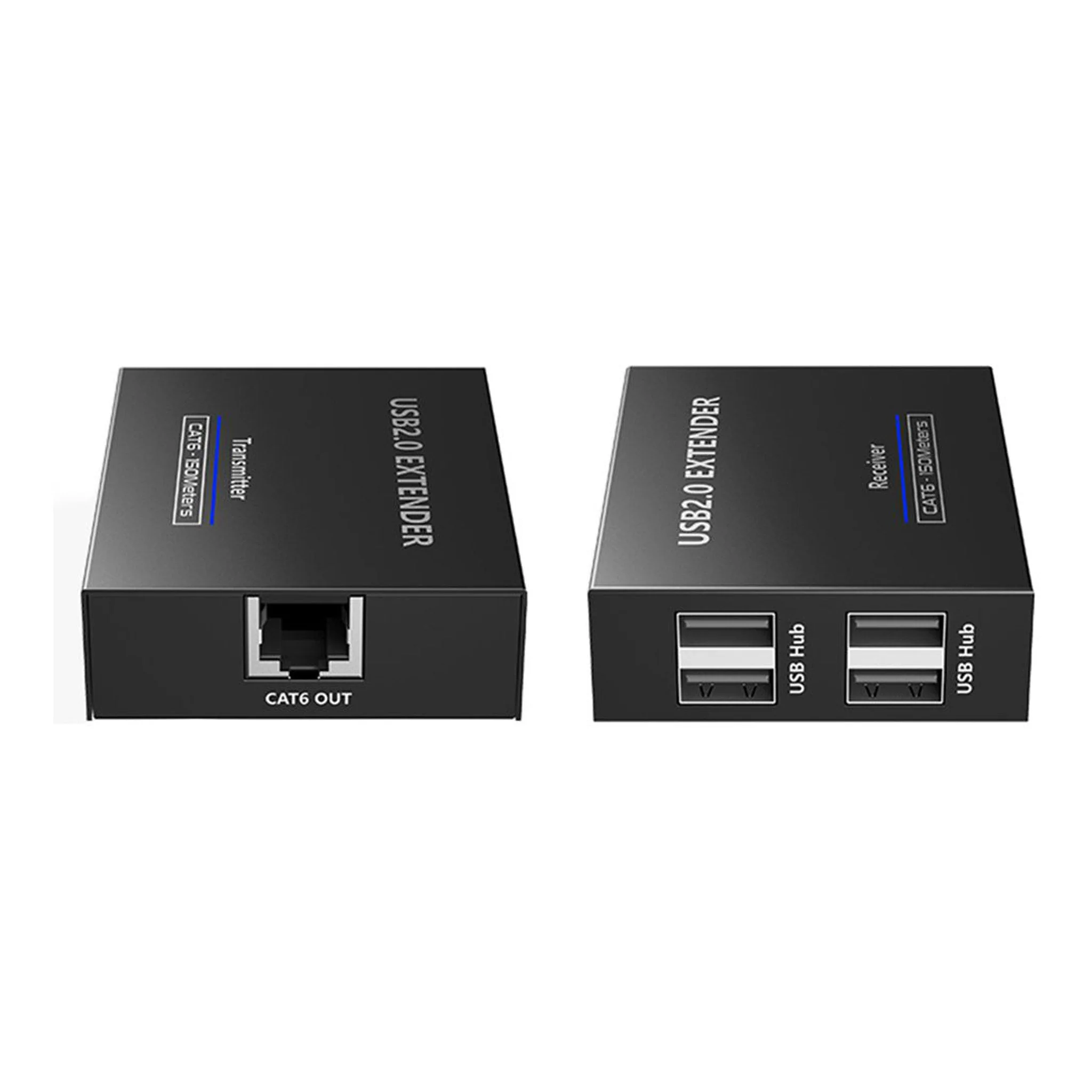 Rocstor Y10G004-B1 4-Port USB 2.0 Over CAT5/6/6a Bus Powered Extender – Up to 492ft - Image 2