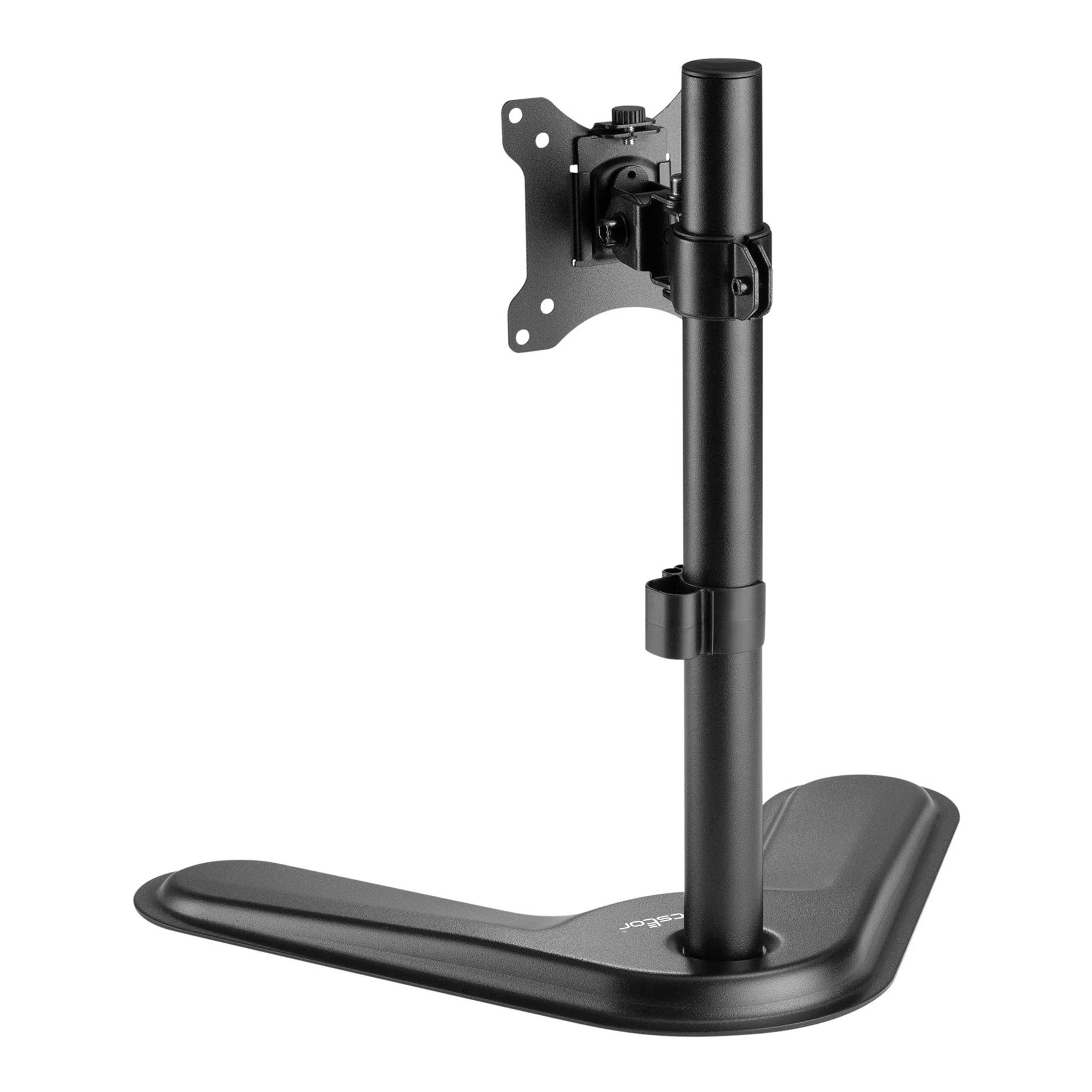 Rocstor Y10N002-B1 ErgoReach EP1 Pole Mount Single Monitor Stand - Up to 34″ – Black - Image 3