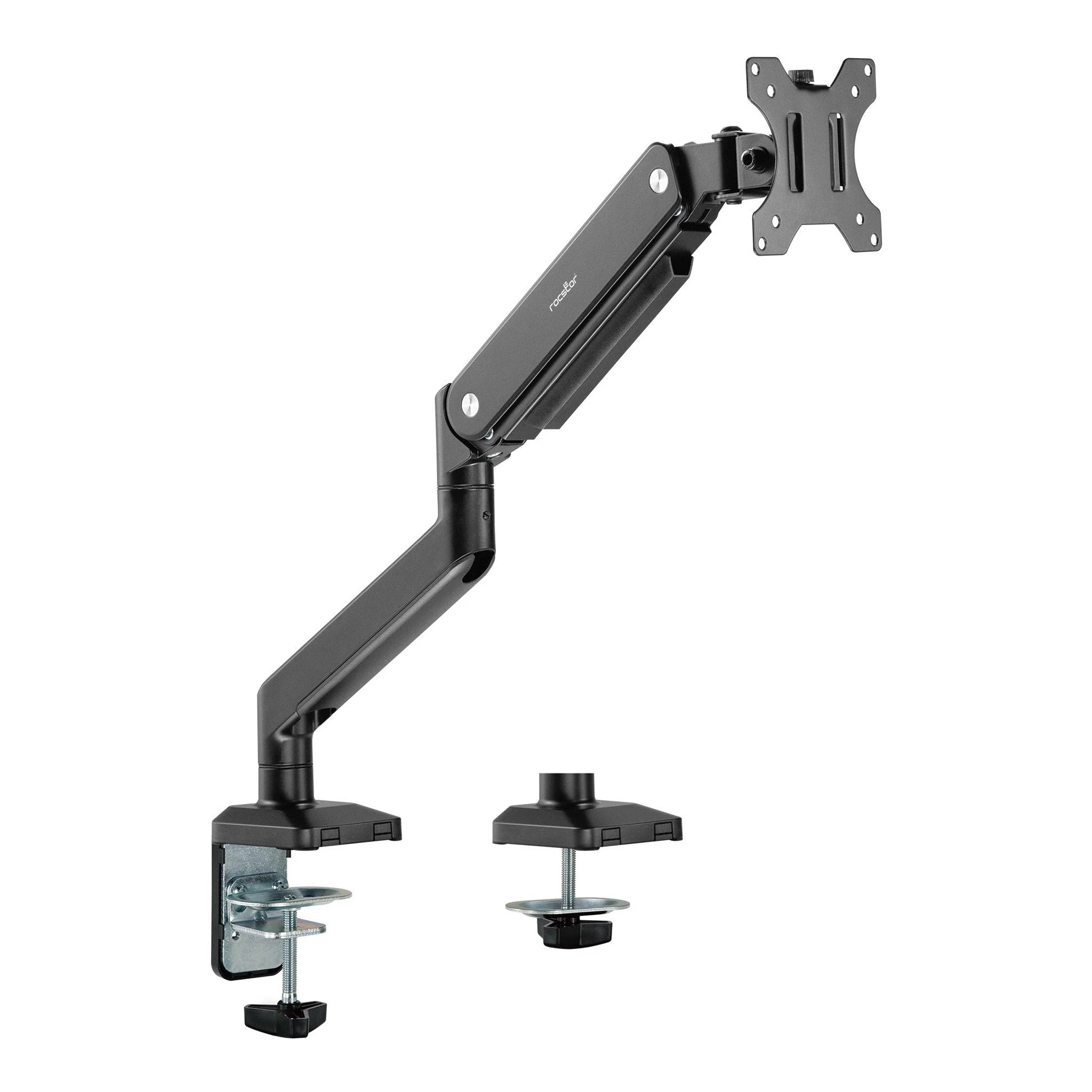 Rocstor Y10N010-B1 ErgoReach ED1 Premium Single Monitor Arm C-Clamp & Grommet – Up to 34″ - Black - Image 2