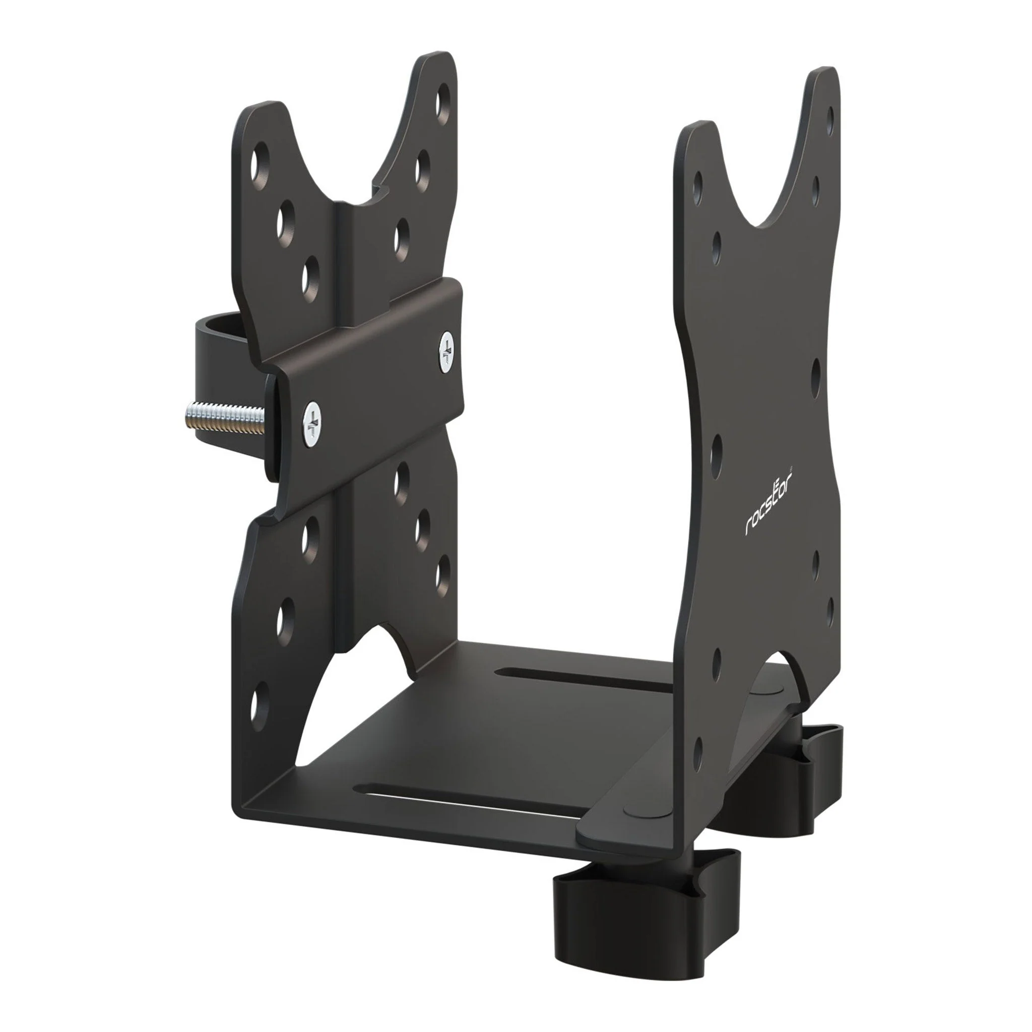 Rocstor Y10N024-B1 Heavy-Duty VESA PC Monitor Intel NUC or Mac Mini Mounting Bracket - Black - Image 3