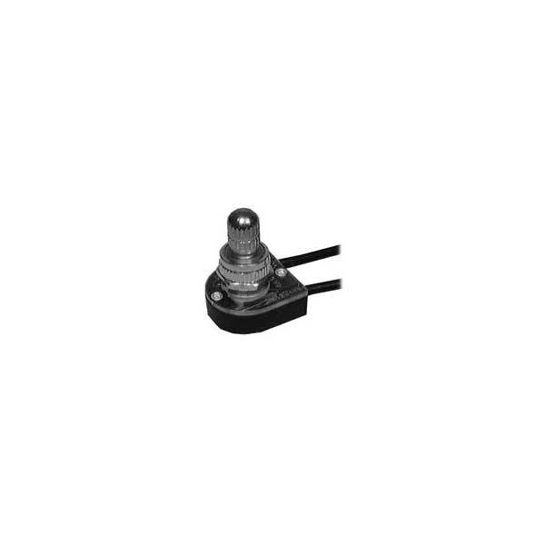 Rotary Canopy Switch w/ Stripped Wire Leads - SPST / On - Off