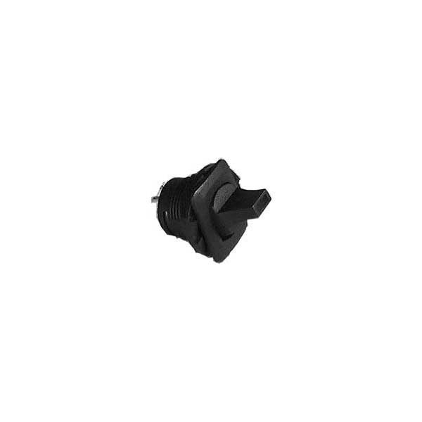 Round Paddle Lever Toggle Switch w/ Green LED Lamp - SPST / On - Off