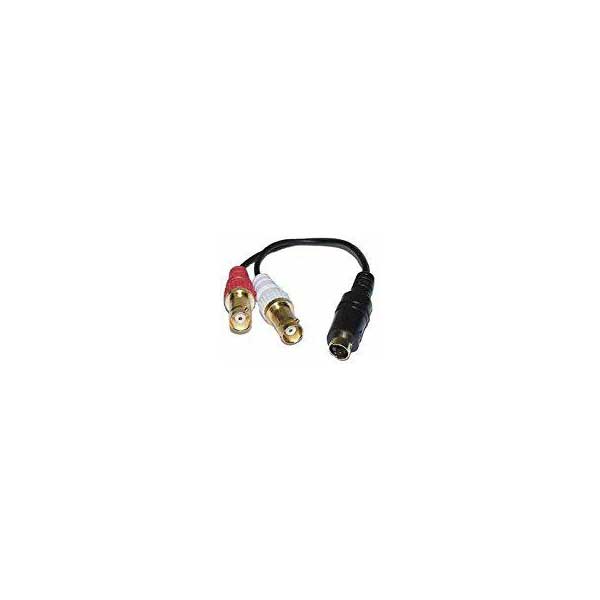 S-Video 'Y' Adapter (4-Pin S-VHS Male to Two BNC Male Connectors)