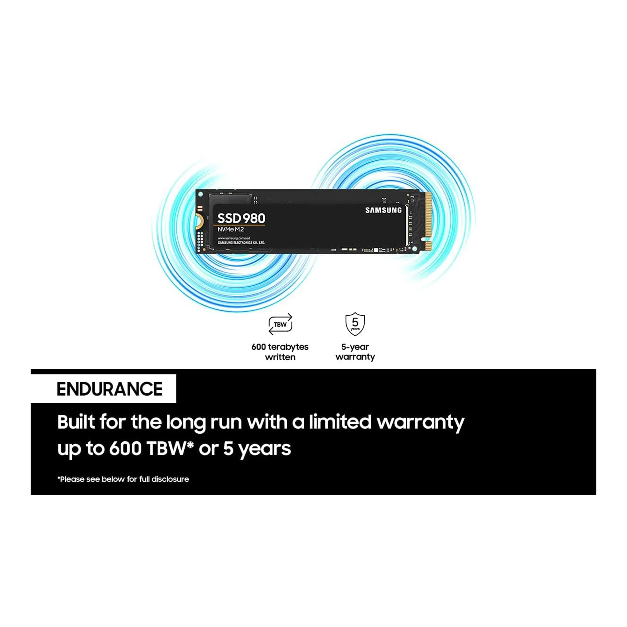 Samsung MZ-V8V500B/AM 500GB 980 PCIe 3.0 NVMe Gaming SSD - Image 6