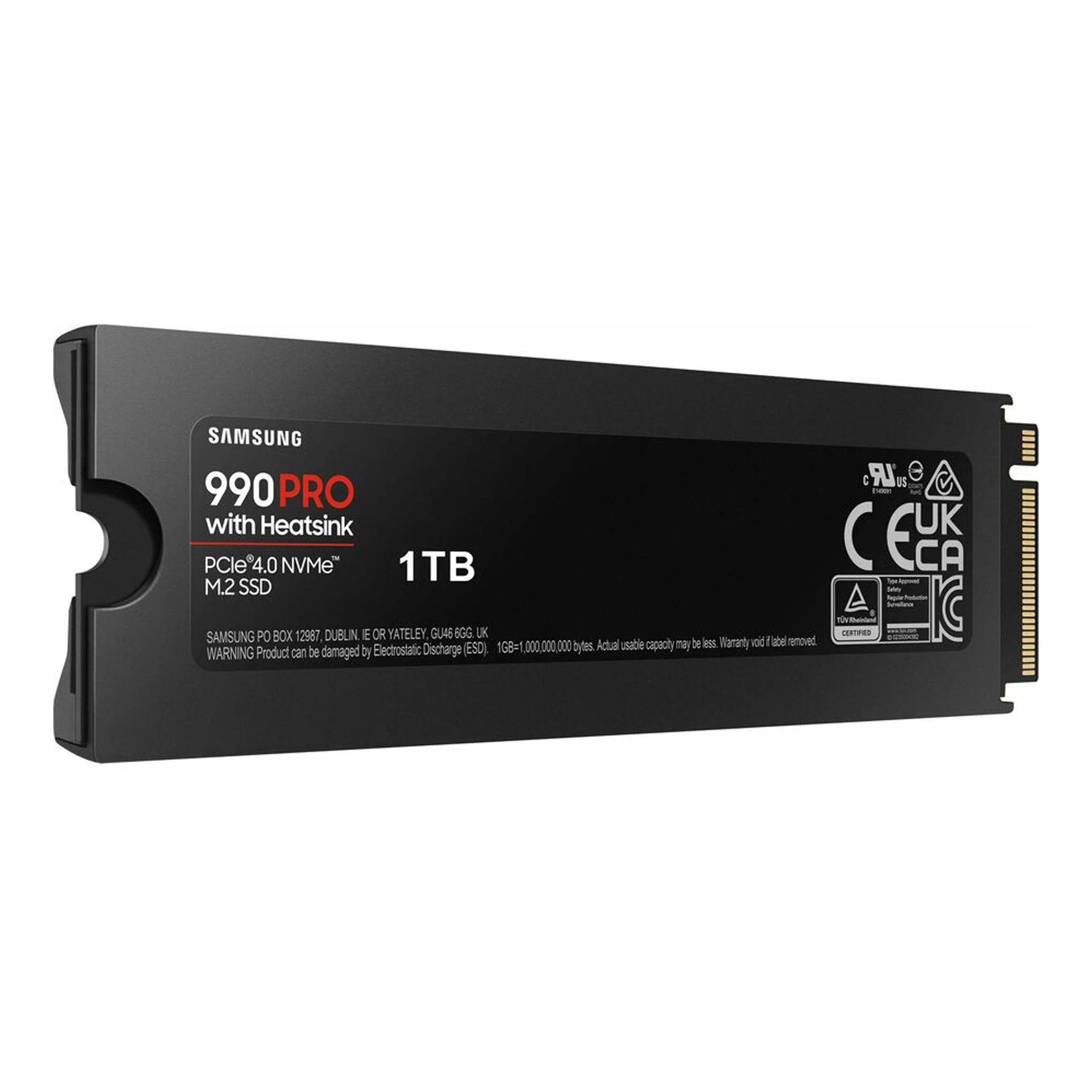 Samsung MZ-V9P1T0CW 1TB PCIe 4.0 NVMe M.2 990 PRO Solid State Drive with Heatsink - Image 2