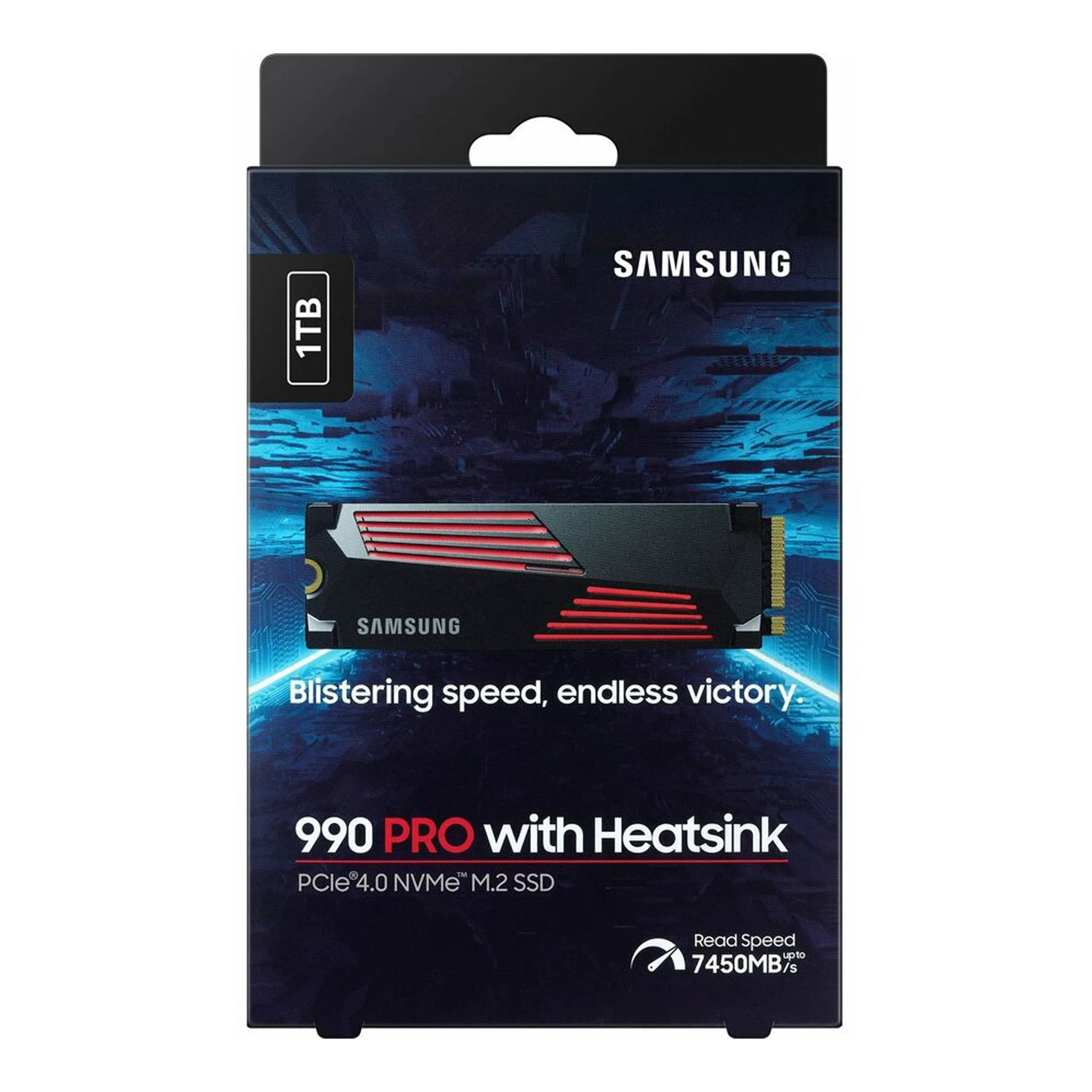 Samsung MZ-V9P1T0CW 1TB PCIe 4.0 NVMe M.2 990 PRO Solid State Drive with Heatsink - Image 3