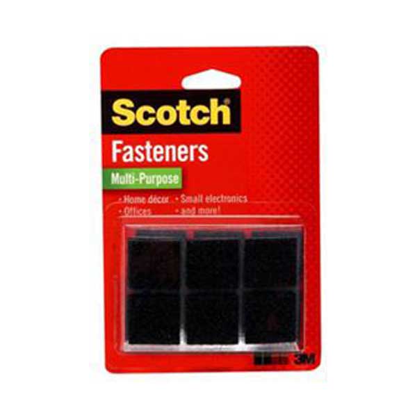 Scotch Multi-Purpose 7/8" x 7/8" Fasteners (Black)