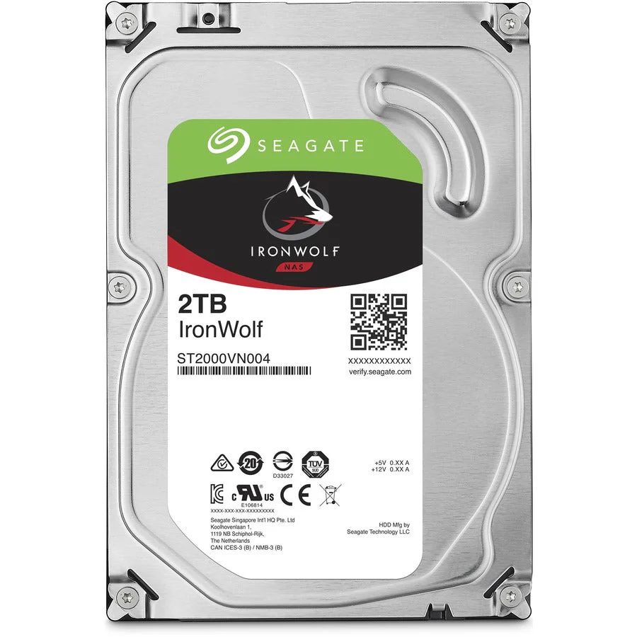 Seagate 2TB IronWolf SATA 6 Gb/s 3.5" NAS Hard Drive