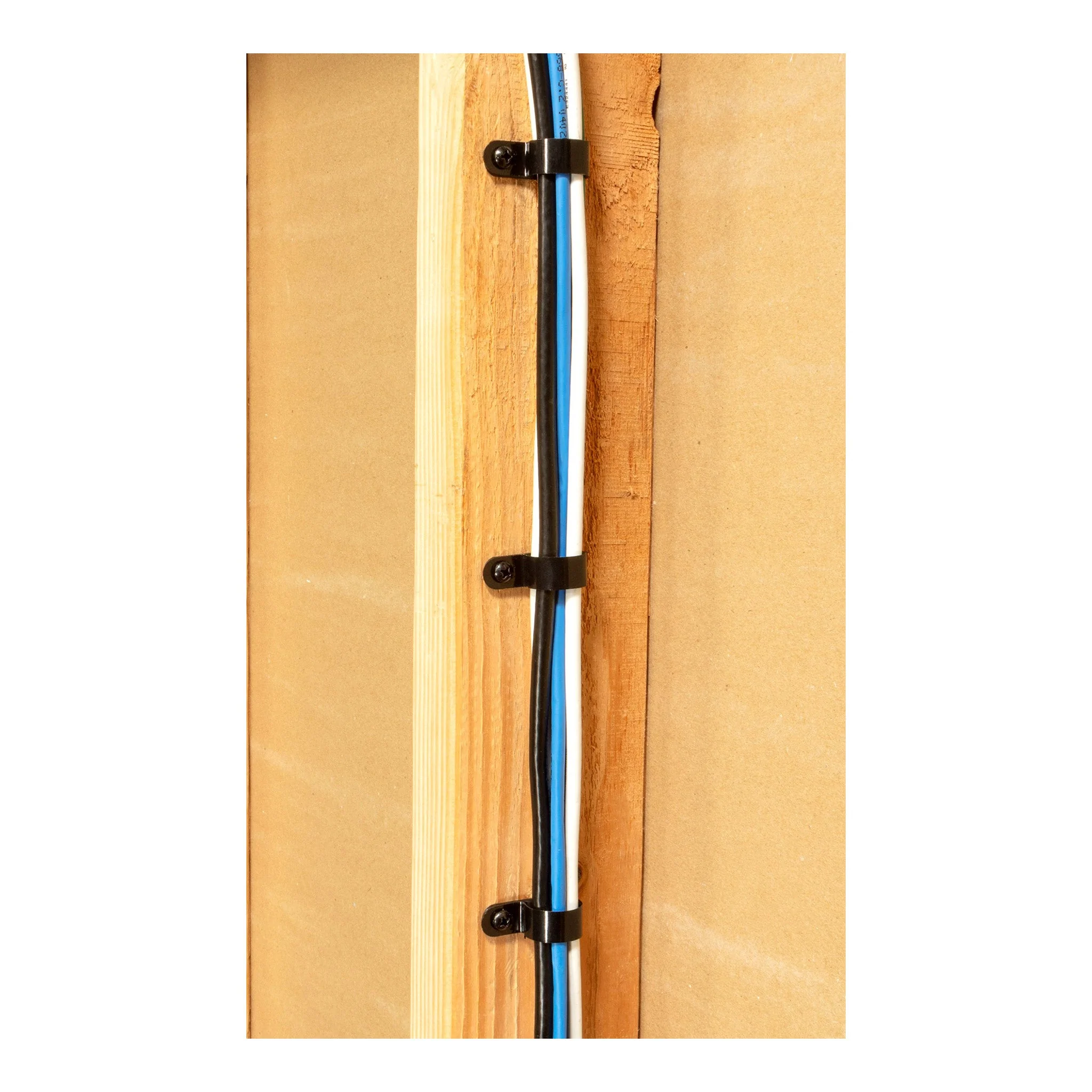 Secure Cable Ties CC-00.25-BK 1/4" (0.24in) UV Black Nylon Cable Clamp 100-Pack - Image 2