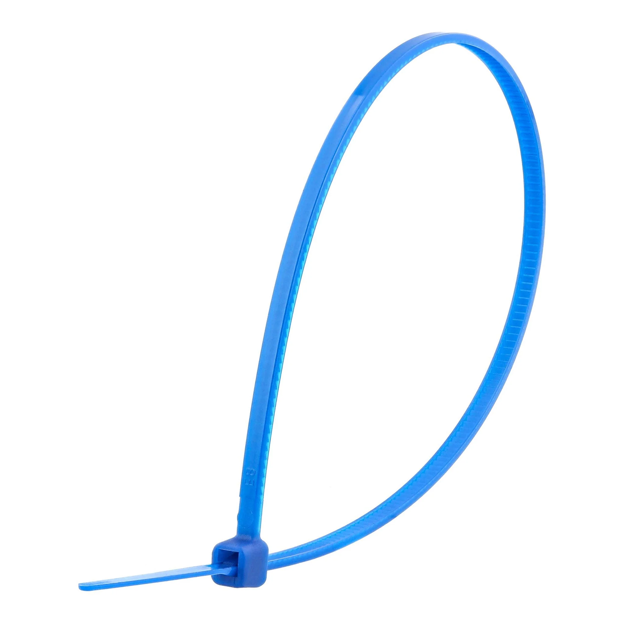 Secure Cable Ties CT-08018-BL 8" Blue Miniature Nylon Cable Tie - 100 Pack