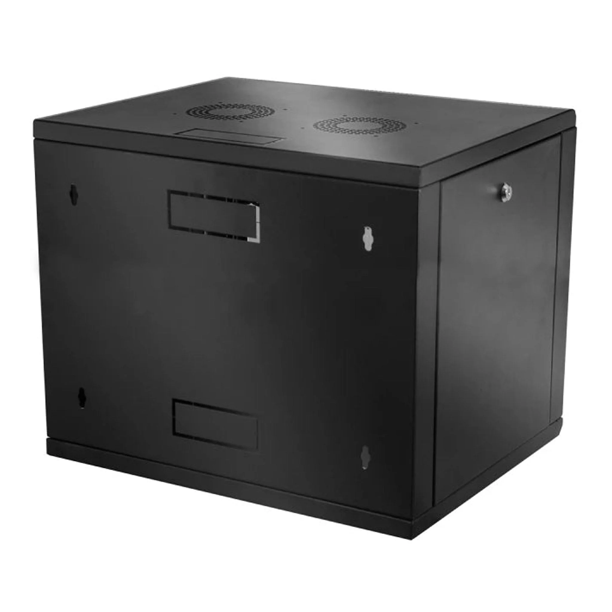 SERRACK STV-E-9U60 9U 19" Wall Mount Server Rack Cabinet with Locking Tempered Glass Panel - Image 3
