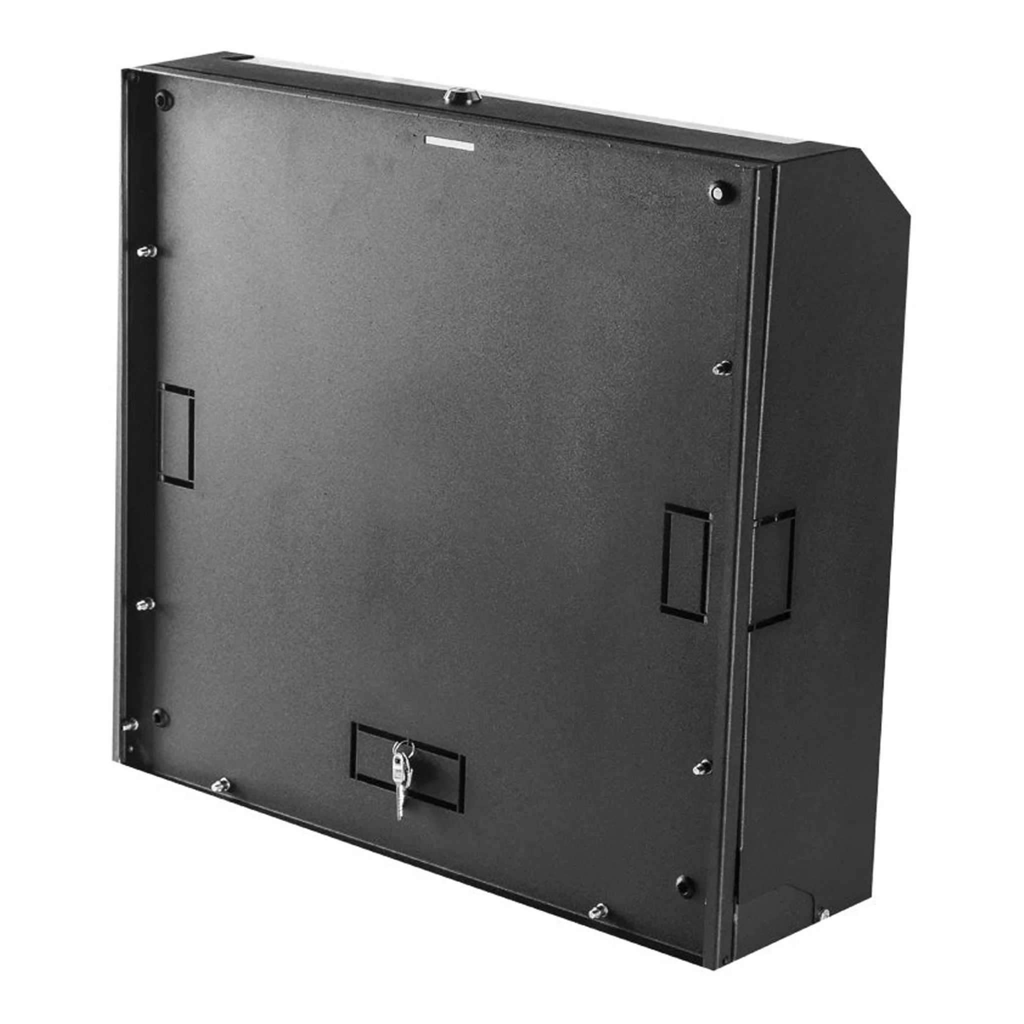 SERRACK STV-OB5U5350GS-B 5U 19" Wall Mount Locking Cabinet - Black - Image 3