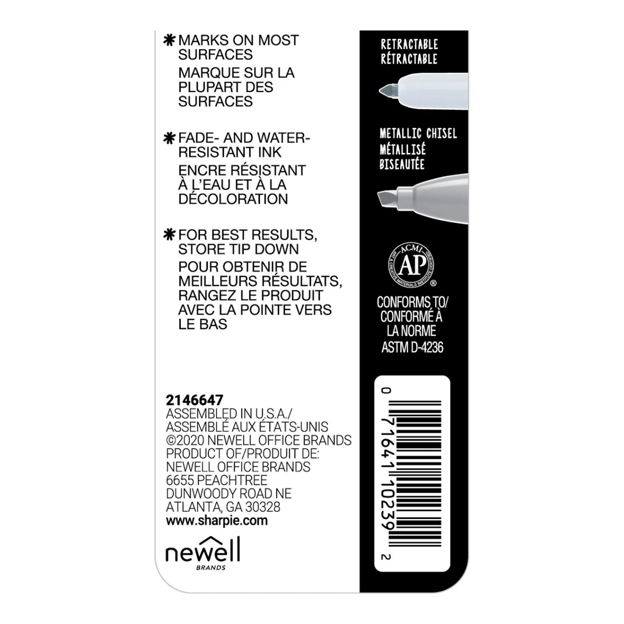 Sharpie 1957351 Silver Metallic Fine Point Permanent Marker - Image 6