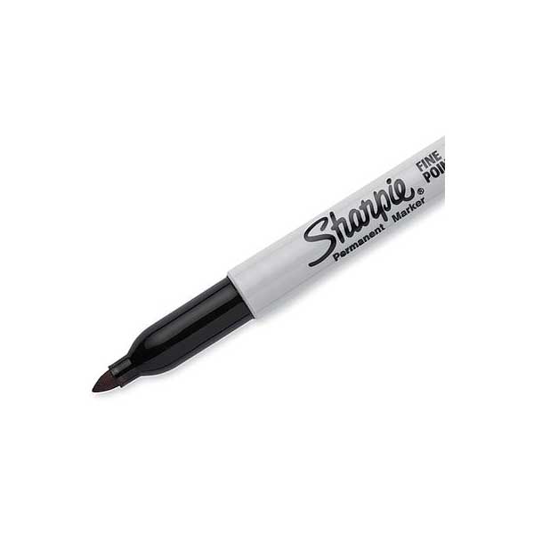 Sharpie Permanent Marker, Fine Point, Black, Sold Individually