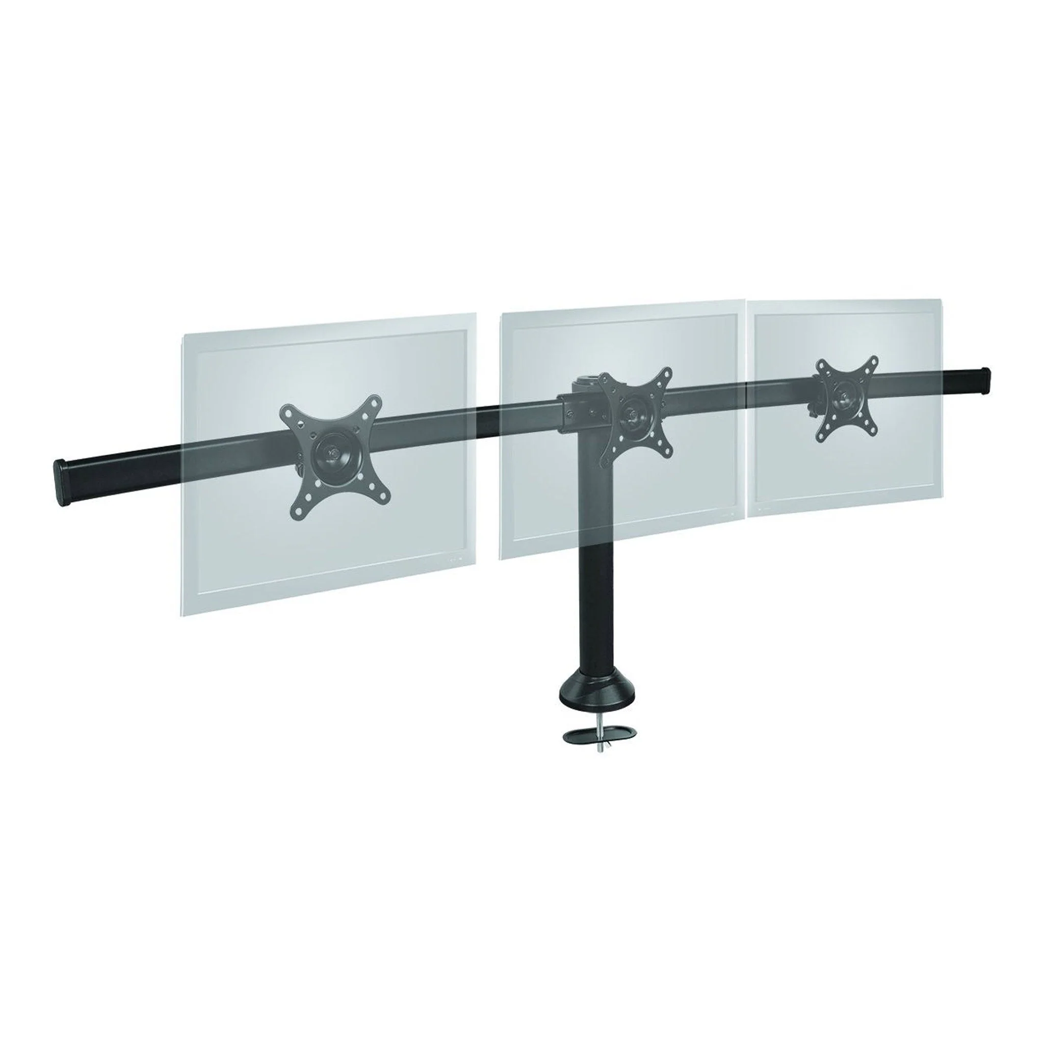 SIIG CE-MT1812-S2 13" to 27" Triple Monitor Desk Stand - Image 2