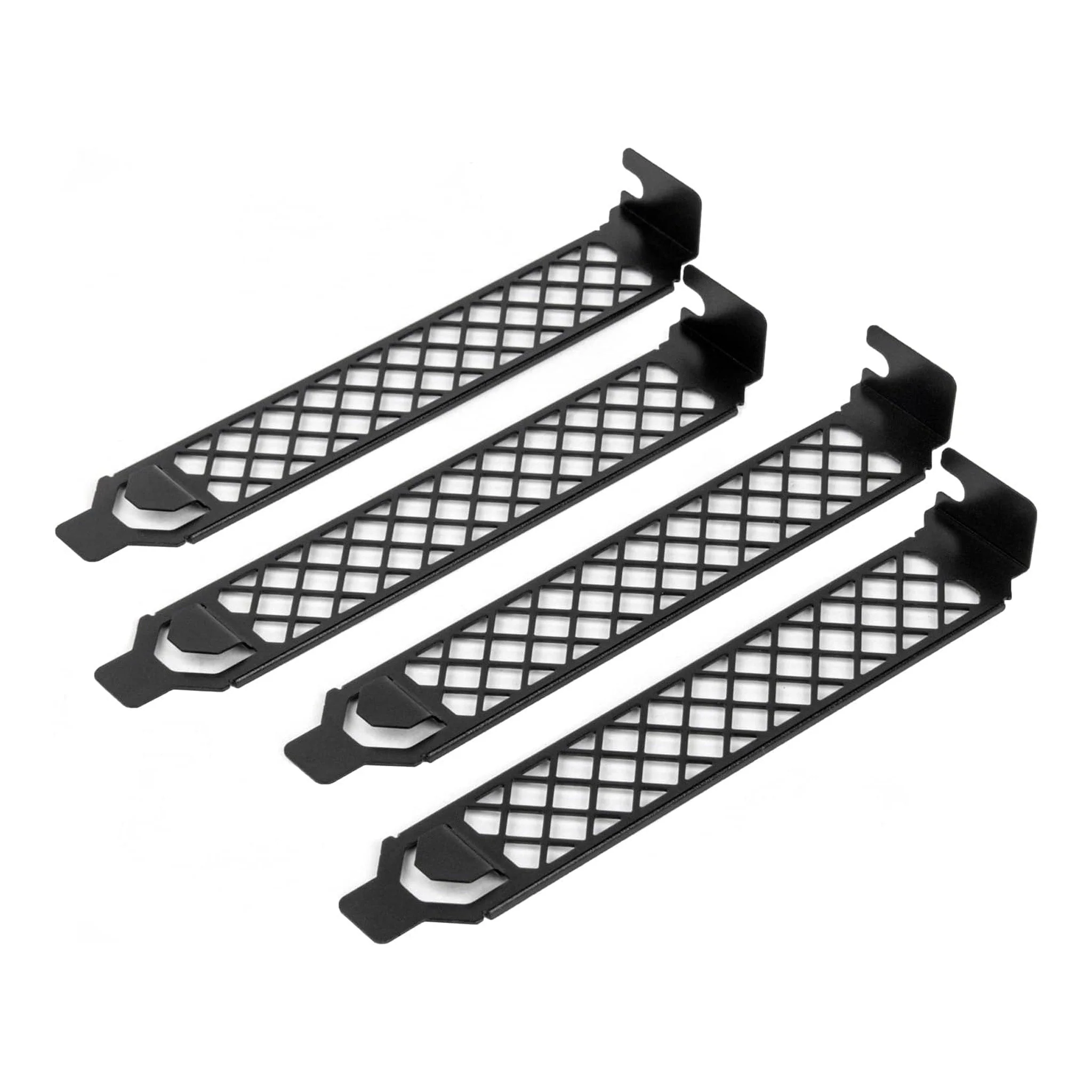 SilverStone AEROSLOT2-B Vented PCI Slot Cover Plate 4-Pack - Black - Image 2