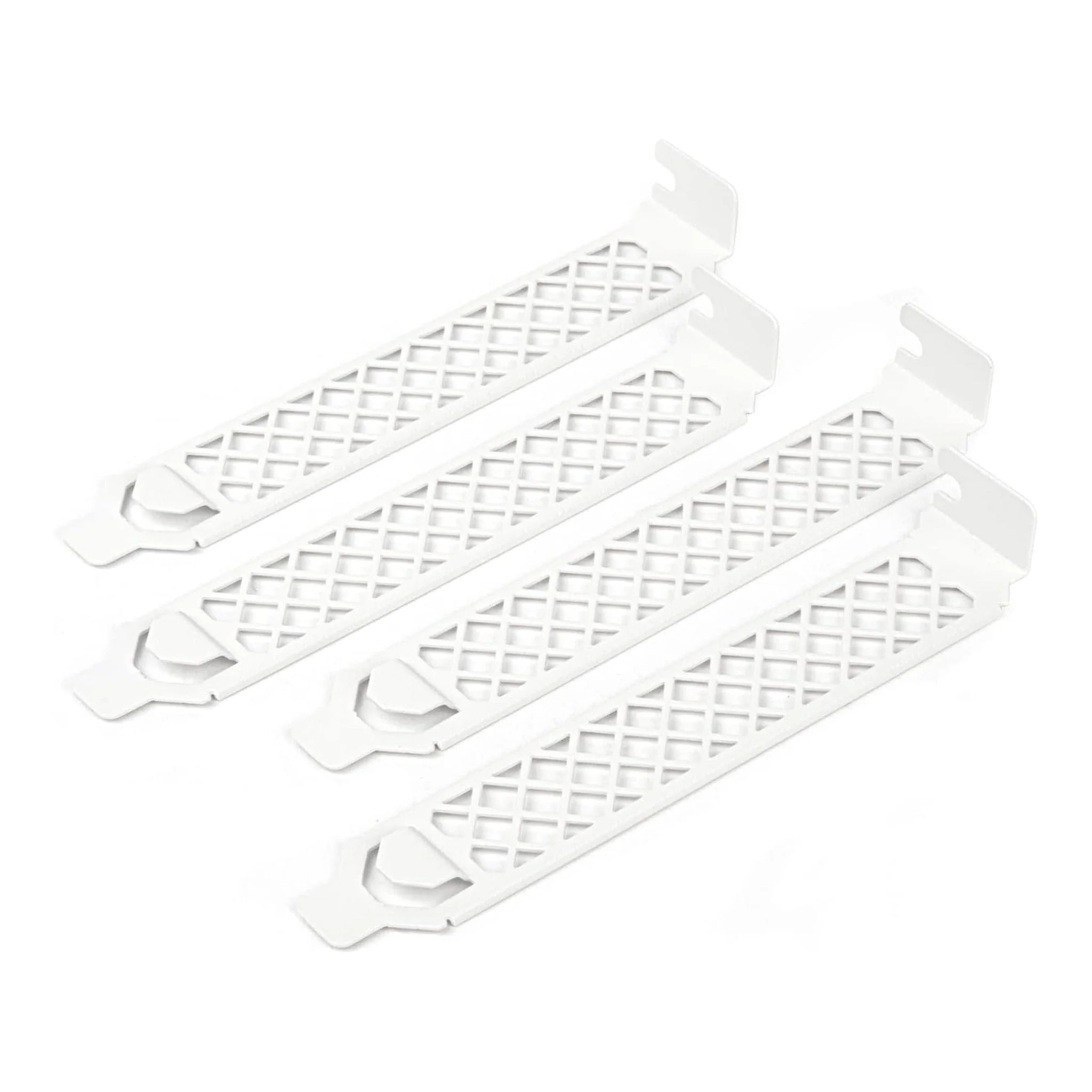 SilverStone AEROSLOT2-W Vented PCI Slot Cover Plate 4-Pack - White - Image 2