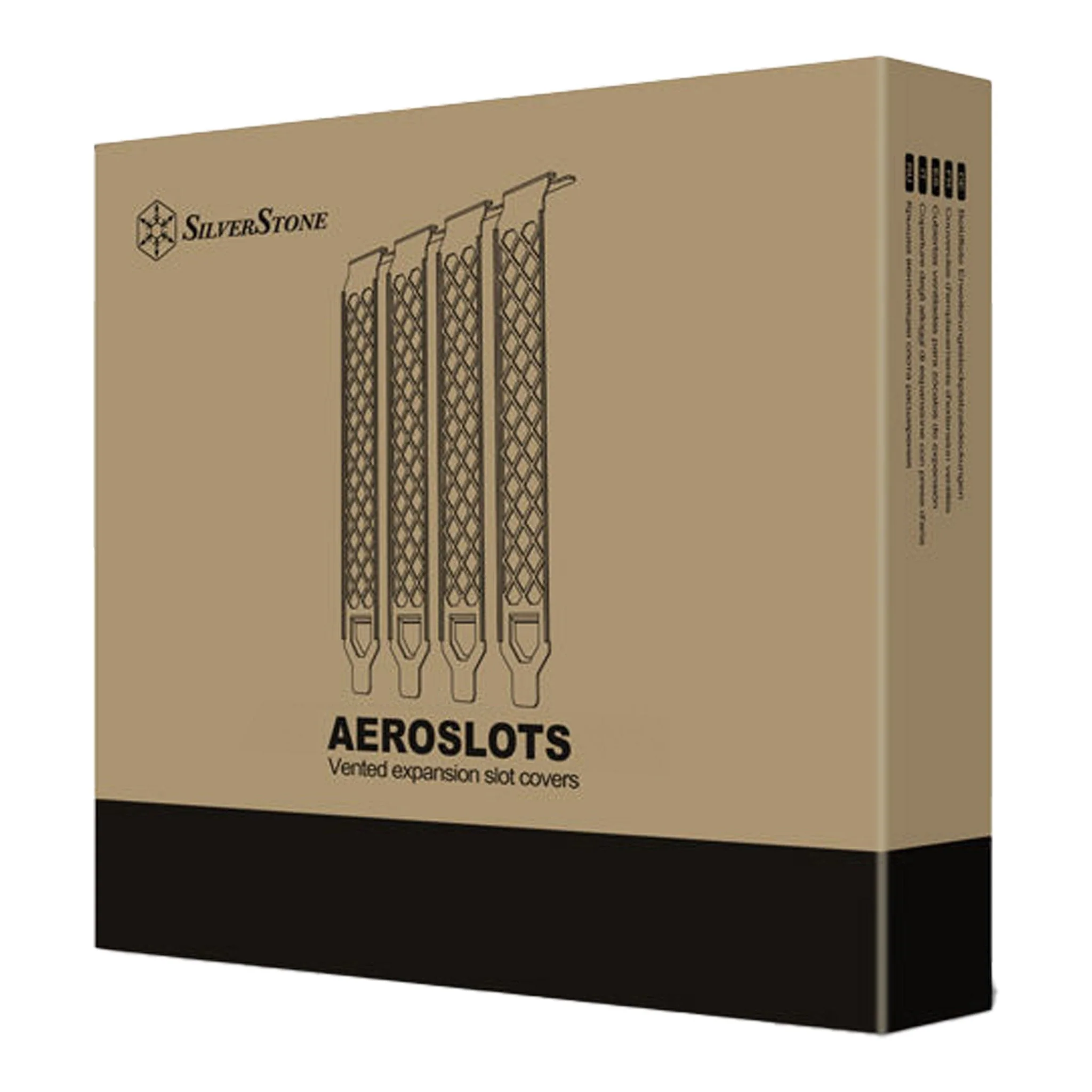 SilverStone AEROSLOT2-W Vented PCI Slot Cover Plate 4-Pack - White - Image 3