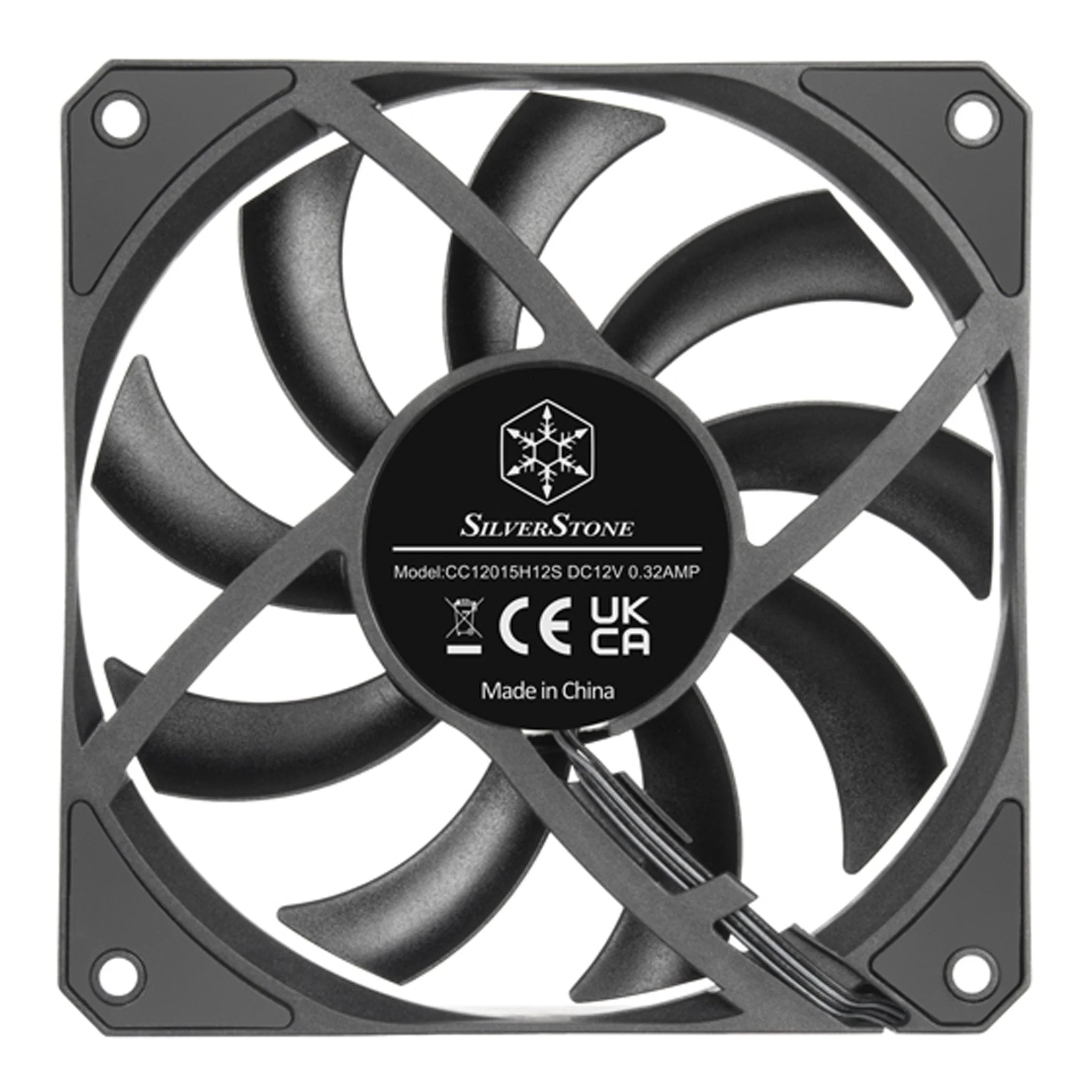 SilverStone AS120B Air Slimmer 120 Enhanced Performance 120mm Slim Fan - Black - Image 2