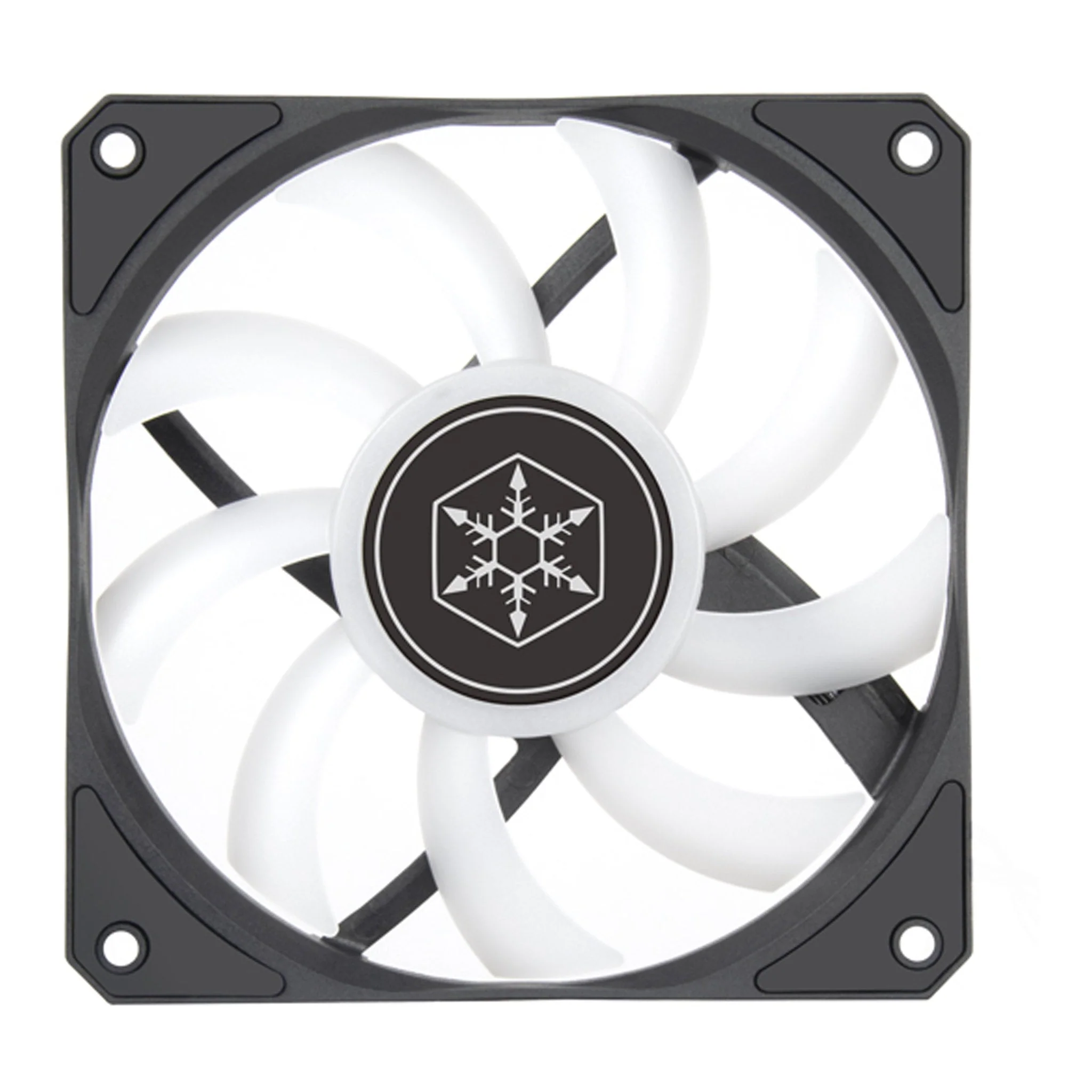 SilverStone AS120B-ARGB Air Slimmer 120 ARGB Enhanced Performance 120mm Slim Fan - Black - Image 2