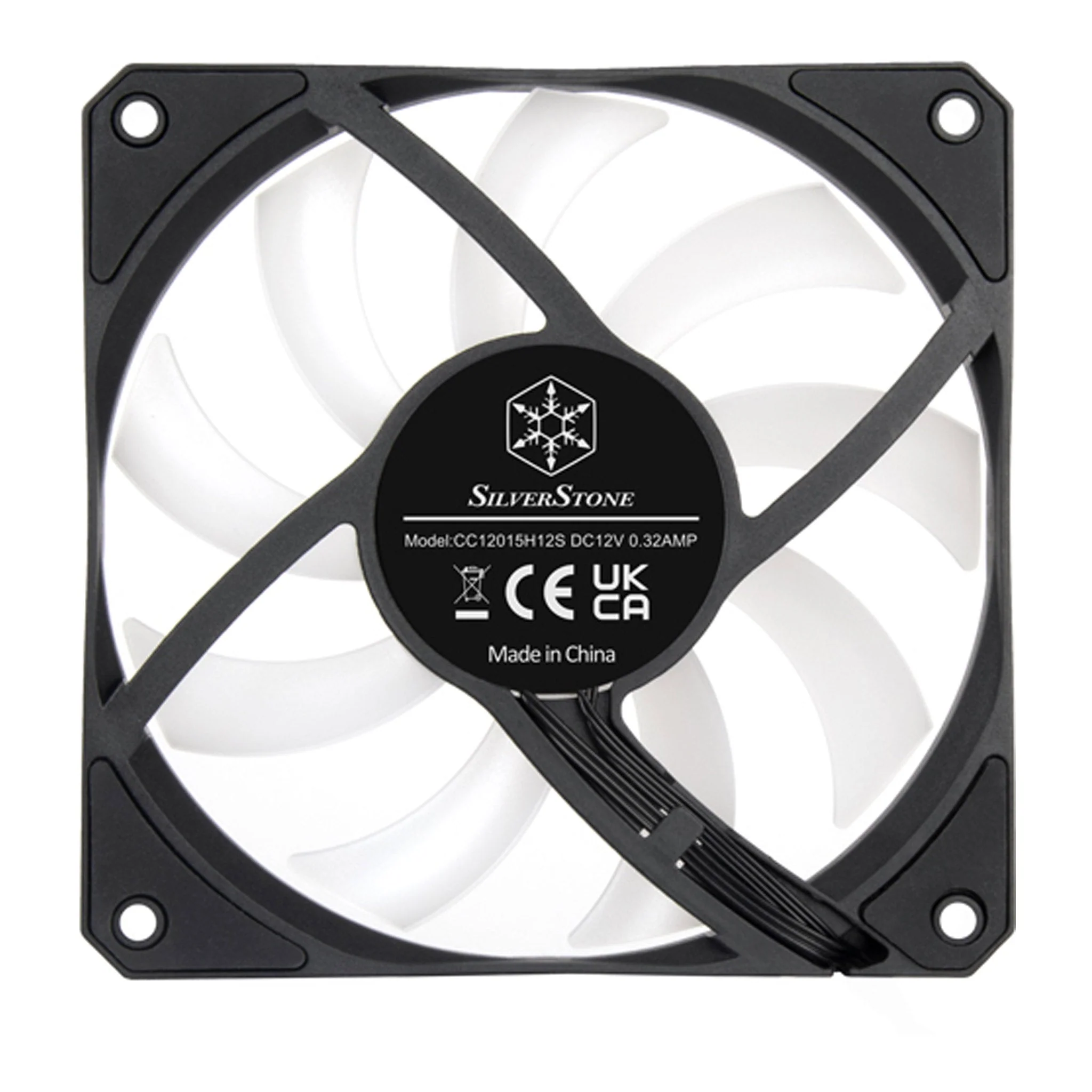 SilverStone AS120B-ARGB Air Slimmer 120 ARGB Enhanced Performance 120mm Slim Fan - Black - Image 3