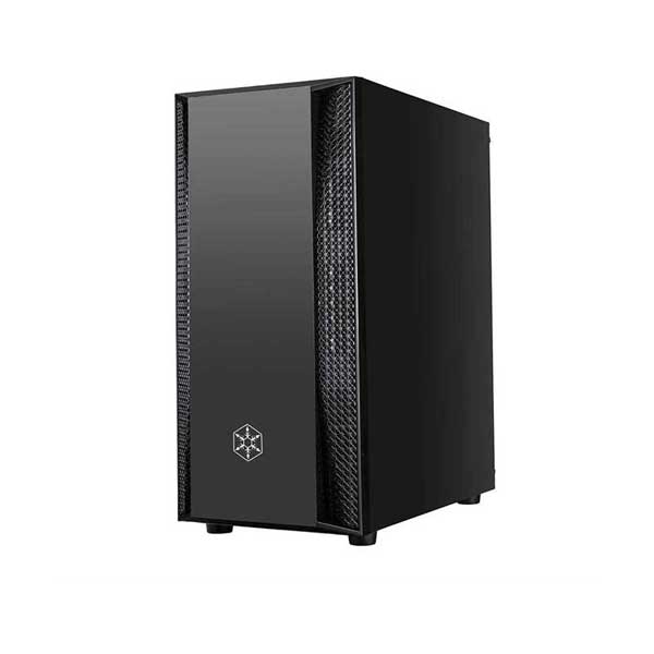 SilverStone FAB1B-G Black mATX Case with Lightly Tinted Tempered Glass Side Panel - Image 2