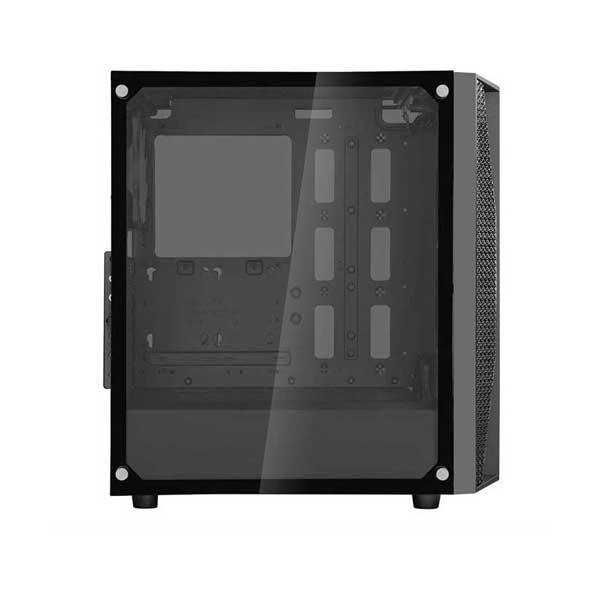 SilverStone FAB1B-G Black mATX Case with Lightly Tinted Tempered Glass Side Panel - Image 4