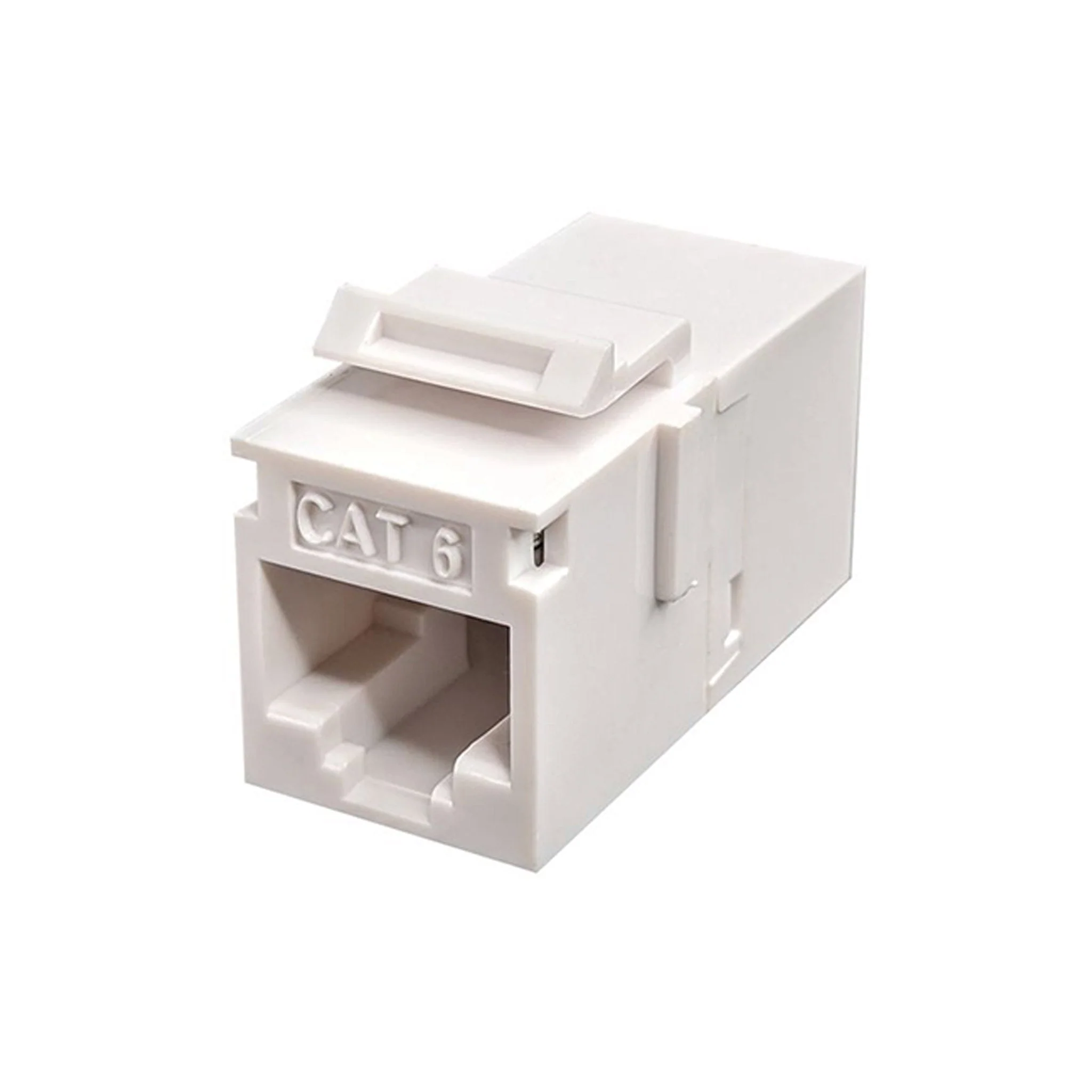 Simply45 S45-3260W Cat6 UTP RJ45 Keystone Feed-Thru Coupler - White