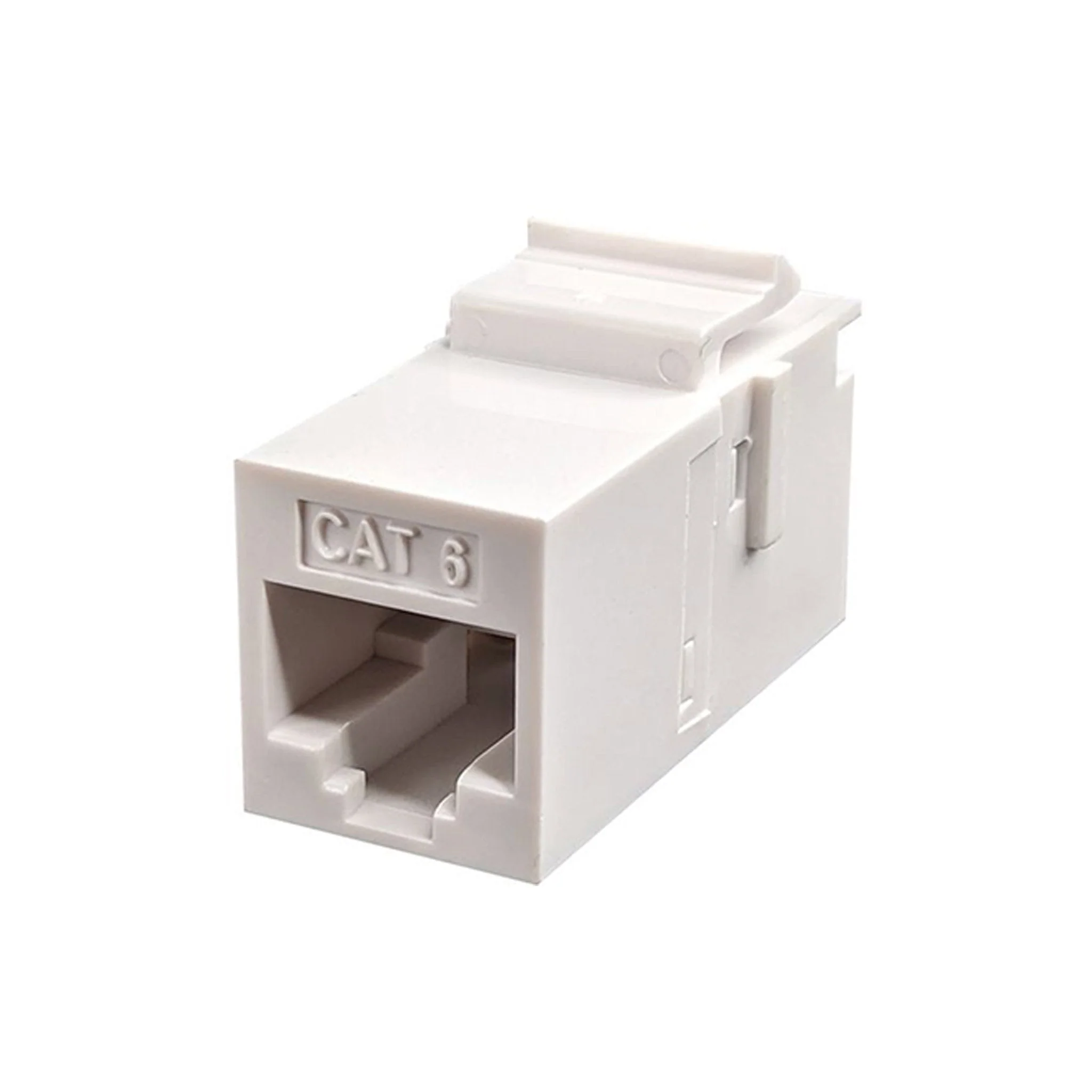 Simply45 S45-3260W Cat6 UTP RJ45 Keystone Feed-Thru Coupler - White - Image 2