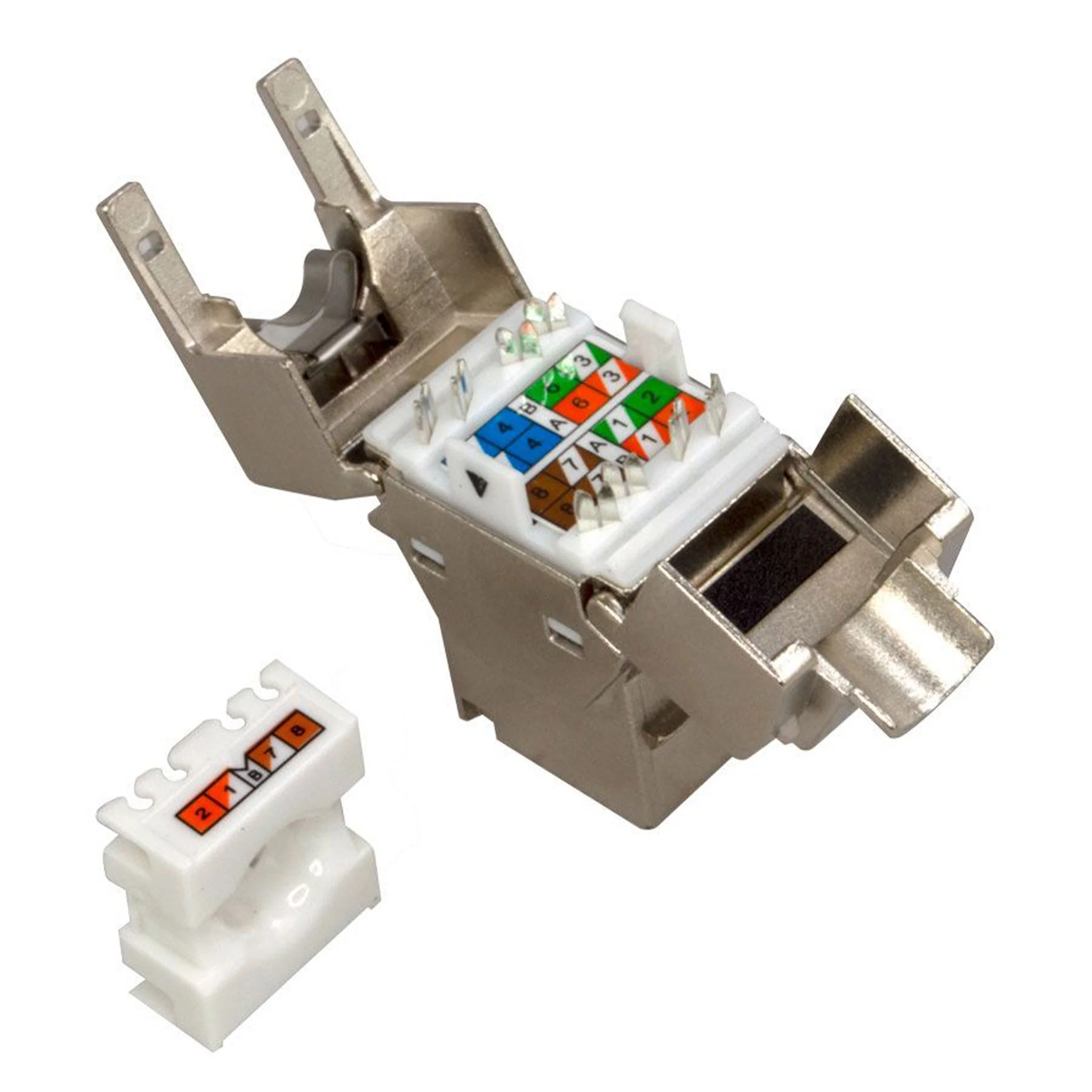Simply45 S45-3750 10GBaseT STP 180° Shielded Toolless Keystone Jack - Image 3