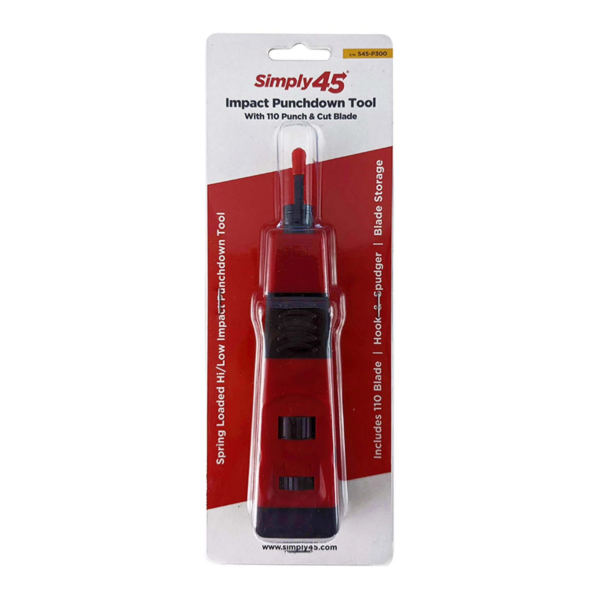 Simply45 S45-P300 Impact Punchdown Tool with 110 Blade - Image 4