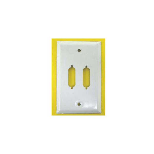 Single Gang Wall Plate with two DB15 Holes