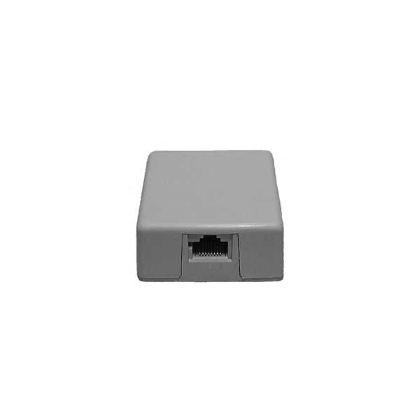 Single Wall-Mount Jack. 8 Conductor w/ shorting bar RJ31X - Ivory