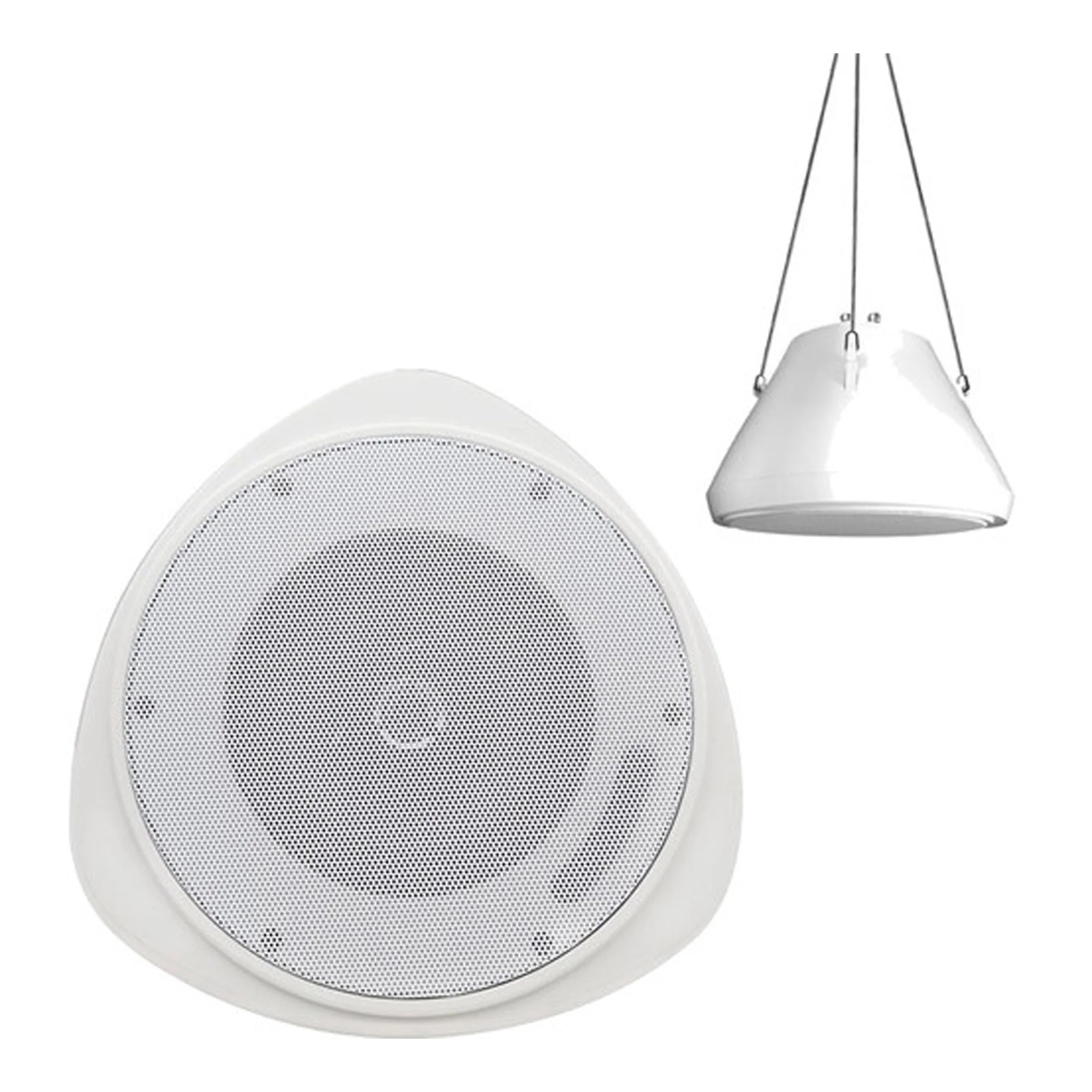 Speco Technologies SP30PT 30 Watt RMS 5″ Pendant Speaker with Hanging Chain - White