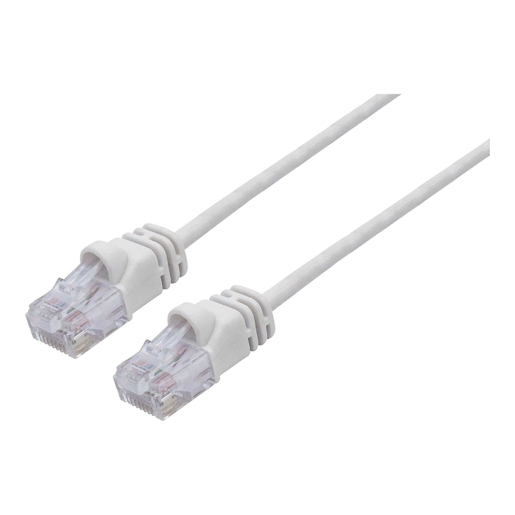 Cat6A Thin Network Patch Cable, 10Gbps, 30AWG, White, 5FT