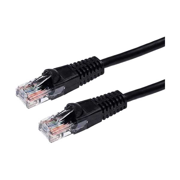 SR Components CAT 6 Network Patch Cable with Boots | Black | 7ft | 10 Pack | C6UAK-07-10PK