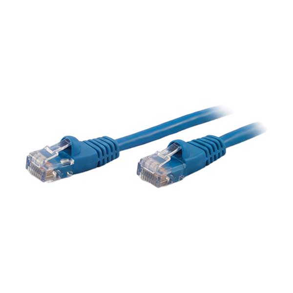 SR Components CAT 6 Network Patch Cable with Boots | Blue | 2ft | 10 Pack | C6USB-02-10PK
