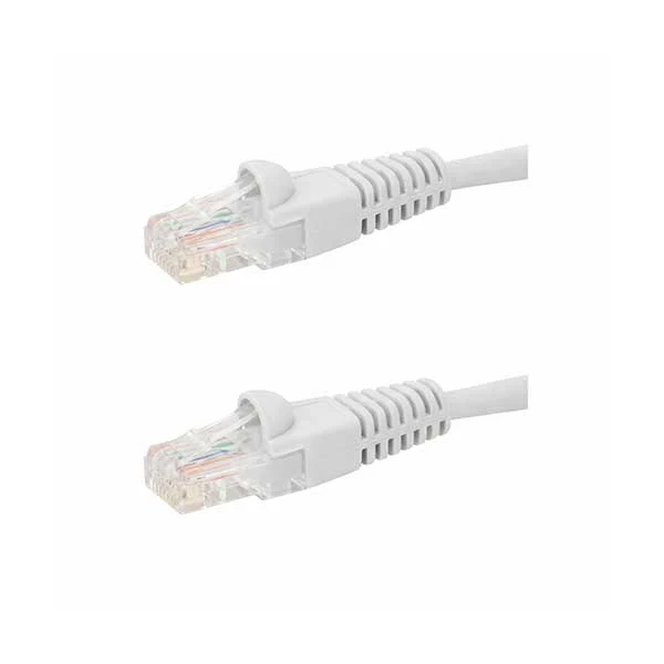 SR Components CAT 6 Network Patch Cable with Boots | White | 5ft | 10 Pack | C6UAW-05-10PK