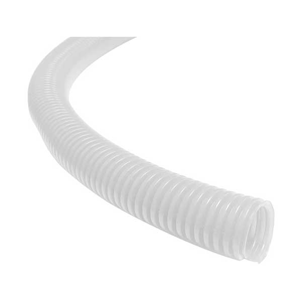 SR Components SL34W-12 3/4" ID 12' Length White Corrugated Split-Loom Tubing