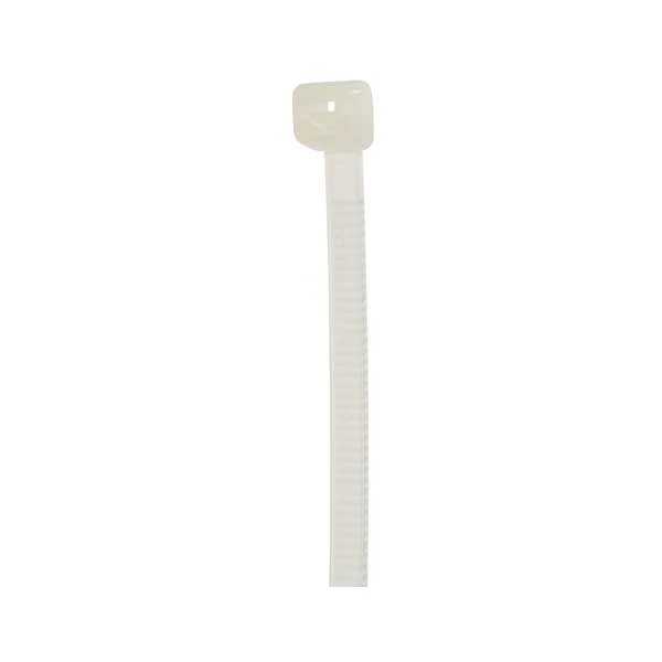 SR Components WT-8-18N 8" 18lb Natural Nylon Self Locking Cable Zip Ties 100-Pack