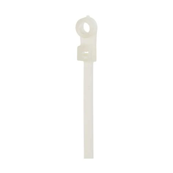 SR Components WTS-8-50N 8" 50lb Natural Nylon Self Locking Cable Screw Mount Zip Ties 100-Pack