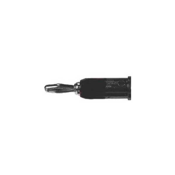 Stackable, Black Solderless Banana Plug