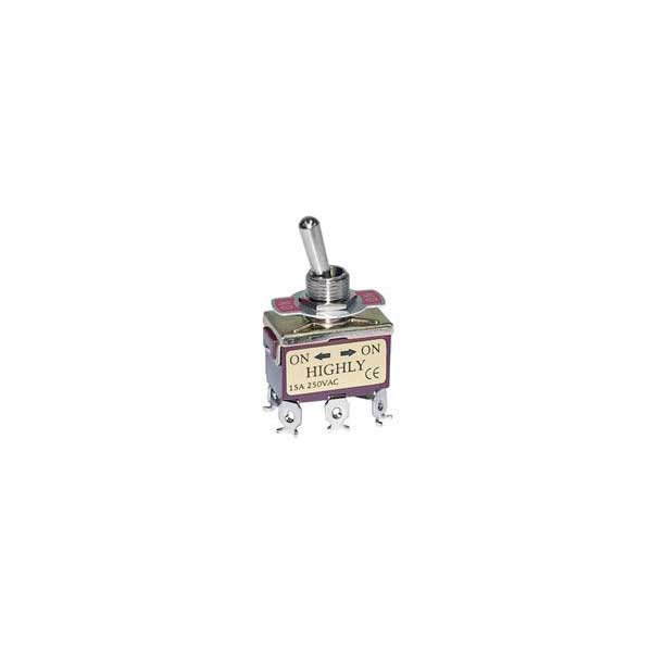 Standard Toggle Switch w/ Solder Terminals - DPDT / On - On